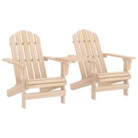 VidaXL Tuinstoelen adirondack met tafeltje massief vurenhout - thumbnail