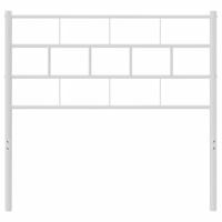 Hoofdbord 75 cm metaal wit - thumbnail