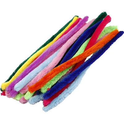 Creativ Company Chenille, l: 30 cm, dikte 15 mm, diverse kleuren, 200 div/ 1 doos - thumbnail