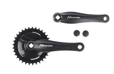 Miranda  beta 1 crankstel 33t 3/32“+disc 9.2cm zwart