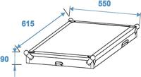 Roadinger Spezial-Kombi-Case 20 HE Mengpaneel flightcase (l x b x h) 615 x 550 x 1135 mm - thumbnail