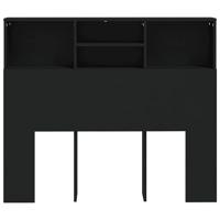 Hoofdbordkast 120x19x103,5 cm zwart - thumbnail