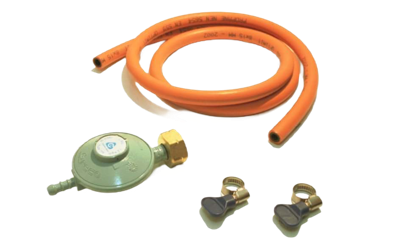 Gasslang installatiesetje 150cm +drukreg