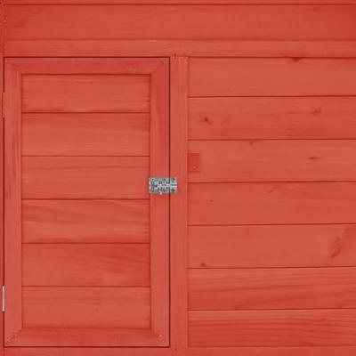 VidaXL Kippenhok 150x96x110 cm massief vurenhout rood en wit