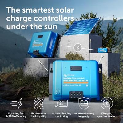 Victron Energy SmartSolar 250/100-Tr VE.Can Laadregelaar voor zonne-energie MPPT 12 V, 24 V, 48 V 100 A Victron Energy SmartSolar 250/100-Tr VE.Can Laadregelaar voor zonne-energie MPPT 12 V, 24 V, 48 V 100 A