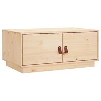Salontafel 80x50x35 cm massief grenenhout - thumbnail