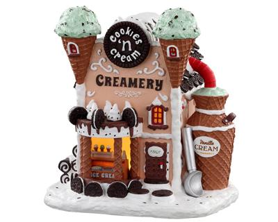 Cookies n cream creamery b/o (4.5v) Kersthuisje LEMAX - Lemax
