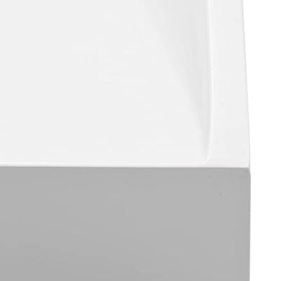 VidaXL Wastafel 120x46x11 cm mineraal gegoten/marmer gegoten wit - thumbnail