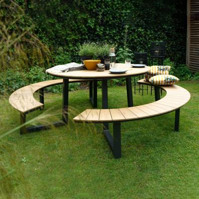 Picknicktafel Arezzo aluminium rond