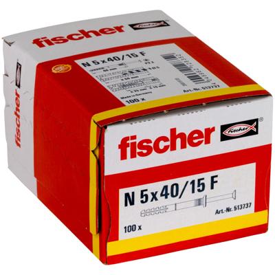 Fischer 513737 Spijkerplug 40 mm 5 mm 100 stuk(s)