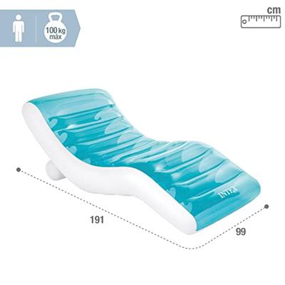 Intex 56874EU Wet Set Collection Luchtmat 191x99 cm Blauw/Wit - thumbnail