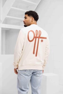Off The Pitch Full Stop Sweater Heren Gebroken Wit - Maat XS - Kleur: Gebroken Wit | Soccerfanshop Off The Pitch Full Stop Sweater Heren Gebroken Wit - Maat XS - Kleur: Gebroken Wit | Soccerfanshop