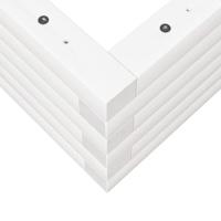 Plantenbak 70x40x23 cm massief grenenhout wit - thumbnail