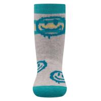 Ewers antislip sokken Stoppi softstep smiley zilvergrijs-21-22 - thumbnail