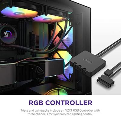 NZXT F140 RGB Core Computer behuizing Ventilator 14 cm Zwart 2 stuk(s)