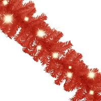 Kerstslinger met LED-lampjes 10 m rood - thumbnail