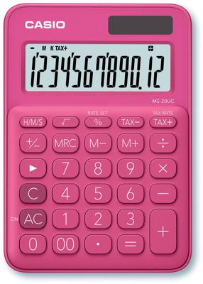 Casio MS-20UC-RD calculator Desktop Basisrekenmachine Rood Casio MS-20UC-RD calculator Desktop Basisrekenmachine Rood