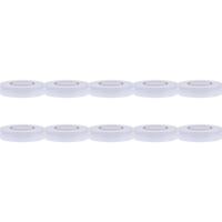 Isolatietape 10 Pack - Yurga - Wit - 20mmx18m - thumbnail