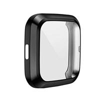 Fitbit Versa 2 Soft TPU case (volledig beschermd) - Zwart - thumbnail