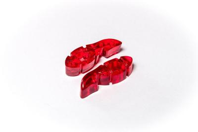 Tuner Fish Lug Locks Red 8-pack