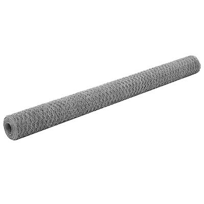 VidaXL Kippengaas 25x1,5 m gegalvaniseerd staal zilverkleurig VidaXL Kippengaas 25x1,5 m gegalvaniseerd staal zilverkleurig