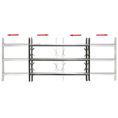 VidaXL Raambeveiliging verstelbaar met 3 dwarsstangen 700-1050 mm VidaXL Raambeveiliging verstelbaar met 3 dwarsstangen 700-1050 mm