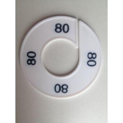 Maatring 9cm wit/zwart 80