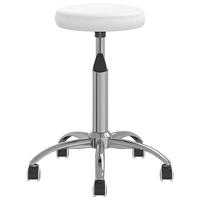 VidaXL Massagekruk kunstleer wit - thumbnail