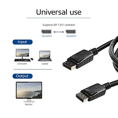 ACT 3 meter DisplayPort kabel, male - male, power pin 20 aangesloten.