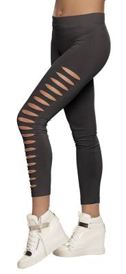 Legging Met Gaten Zwart