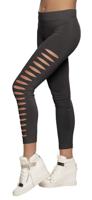 Legging Met Gaten Zwart - thumbnail
