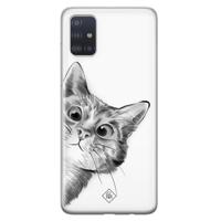 Samsung Galaxy A71 siliconen hoesje - Peekaboo - thumbnail