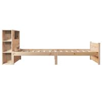 Bed met boekenkast zonder matras massief grenenhout 90x190 cm - thumbnail