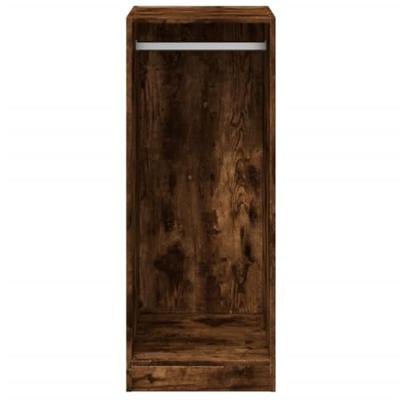 Kledingkast 48x41x102 cm bewerkt hout gerookt eikenkleurig