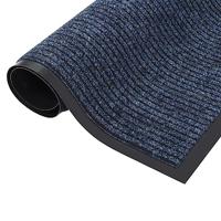 Deurmat 40x60 cm gestreept blauw - thumbnail