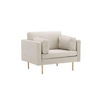 Nohr Fauteuil 'Tylan' Rib, kleur Lichtgrijs