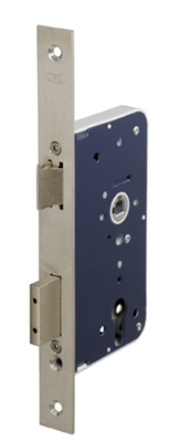 Lips 2474 Deurslot | DM60mm | PC72mm | krukgat 8mm | voorplaat RVS 268x27mm rechthoekig | ter vervanging van 2071 en 2074 | DR 1+3/2+4 - 7274005