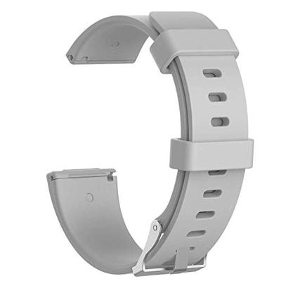 Fitbit Versa 1 / 2 & Lite rubberen sport bandje - Grijs