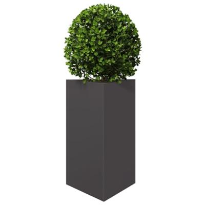 VidaXL Plantenbak driehoek 50x43x75 cm staal zwart VidaXL Plantenbak driehoek 50x43x75 cm staal zwart
