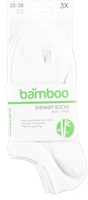 3-paar bamboe sneaker sokken - Enkelsokken viscose - thumbnail