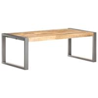 Salontafel 110x60x40 cm massief hout met sheesham afwerking - thumbnail