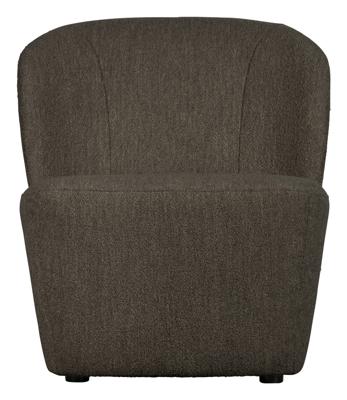 vtwonen Lofty fauteuil bouclé Bruin vtwonen Lofty fauteuil bouclé Bruin