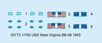 Trumpeter 1/700 USS West Virginia BB-48 1945 - thumbnail