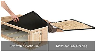 TRIXIE INDOOR REN CAVIA HOUT / PLEXIGLAS 100X60X30 CM