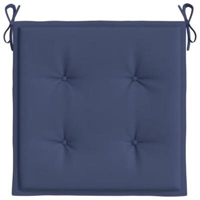Palletkussens 2 st 40x40x3 cm oxford stof marineblauw