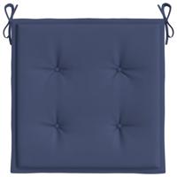 Palletkussens 2 st 40x40x3 cm oxford stof marineblauw - thumbnail