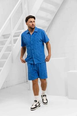 Croyez Monogram Towelling Zomerset Heren Blauw - Maat L - Kleur: Blauw | Soccerfanshop