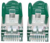 Intellinet 737043 RJ45 Netwerkkabel, patchkabel CAT 6A S/FTP 0.25 m Groen Afgeschermd (enkel), Afscherming totaal, Halogeenvrij 1 stuk(s) - thumbnail