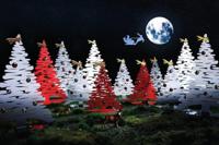 Alessi BARK for Christmas Kerstboom RVS 30 cm incl. magneten - thumbnail