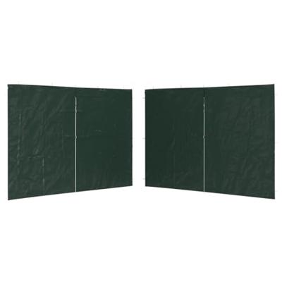 Tentwanden 2 st met ritssluiting PE groen